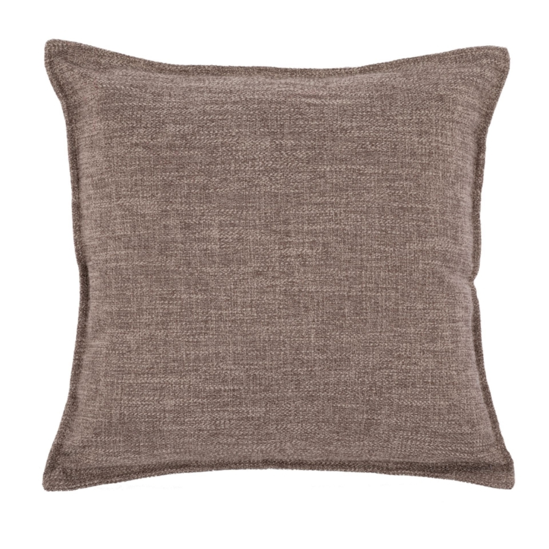 Tiseco kussen Astoria donker taupe 45 x 45 cm set van 2