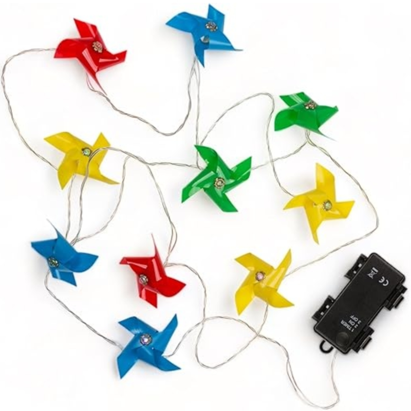 Slinger waaier met LED verlichting op batterij IP44 160 cm