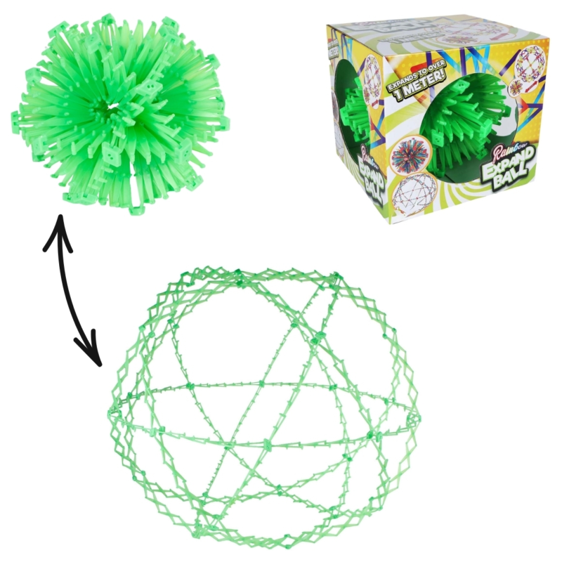 Rainbow uitrekbare megabal 100 cm