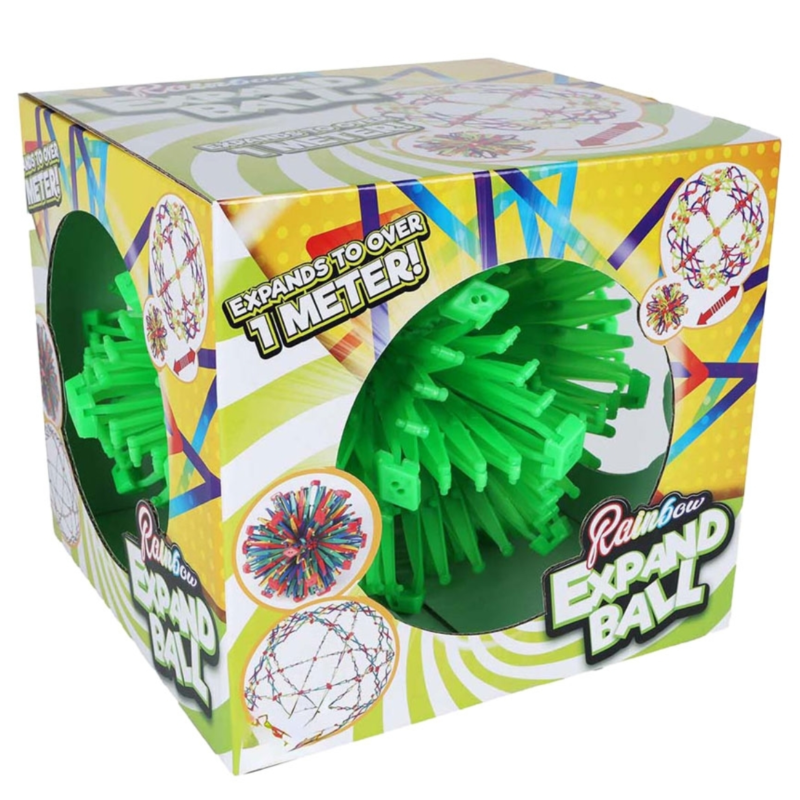 Rainbow uitrekbare megabal 100 cm