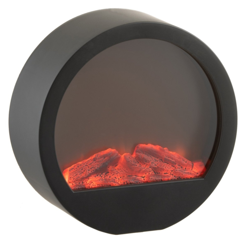 J-Line haard rond LED op batterij 35 cm