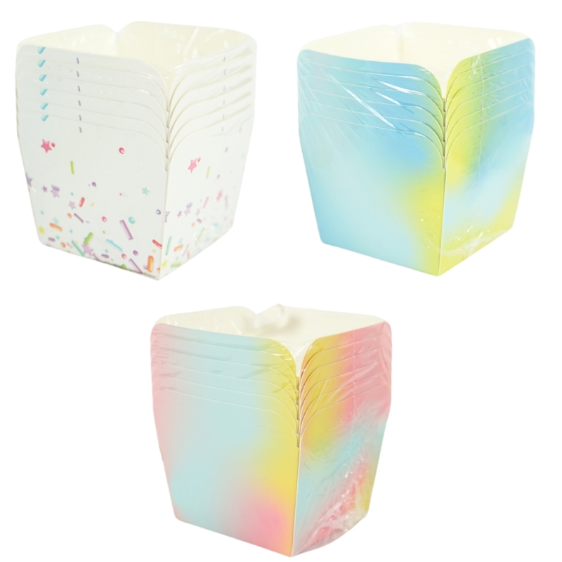 Snackbox 9 cm 6 stuks 3 assorti