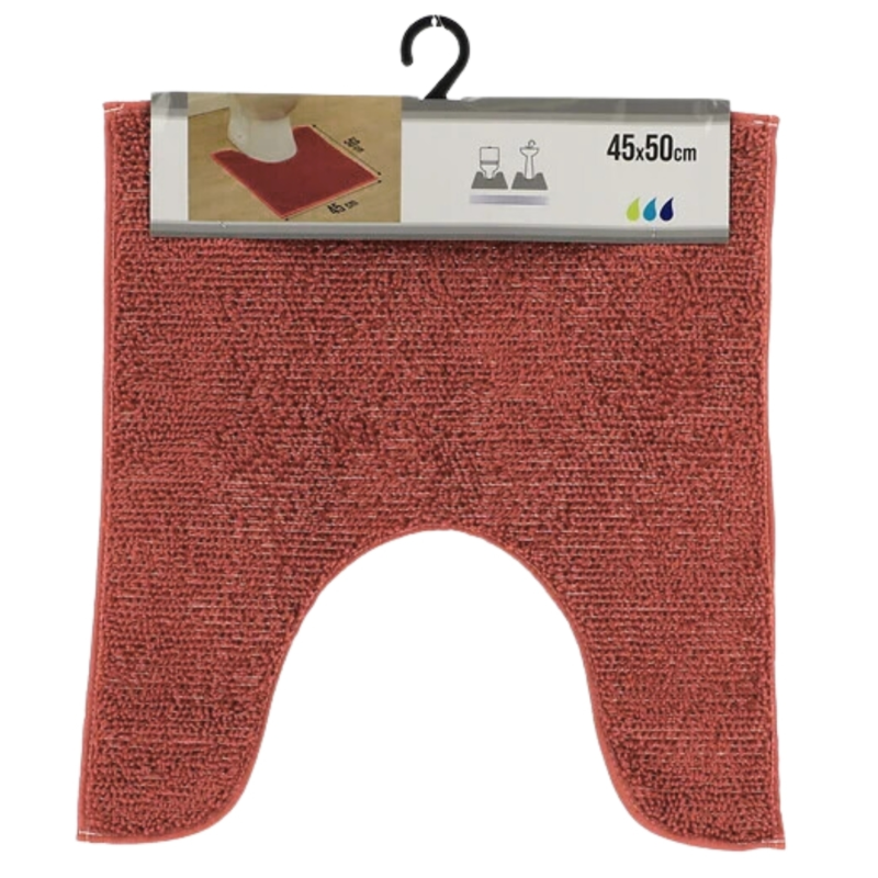 WC mat terra polyester 45 x 50 cm