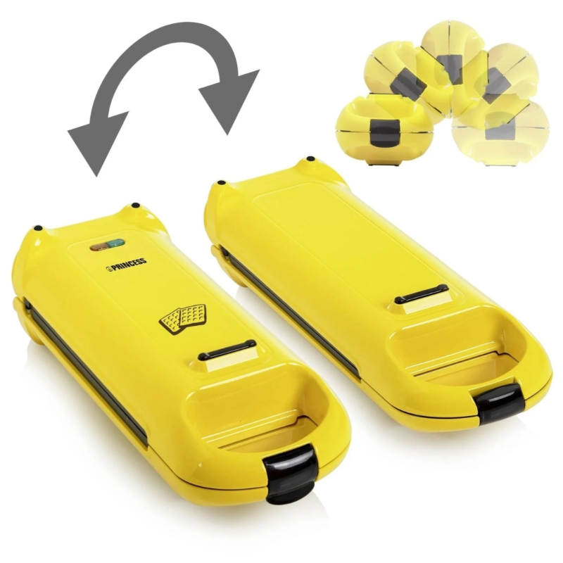 Princess wafelijzer Flip geel 700W