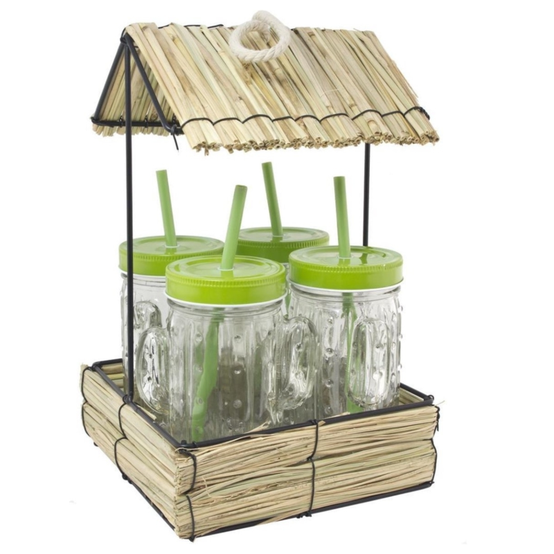 Drinkglas Cactus Tiki Hut 300 ml set van 5