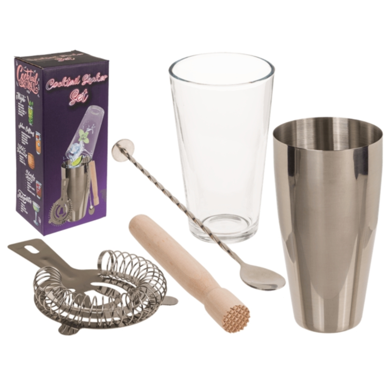 Out of the blue cocktail shaker set 5 delig