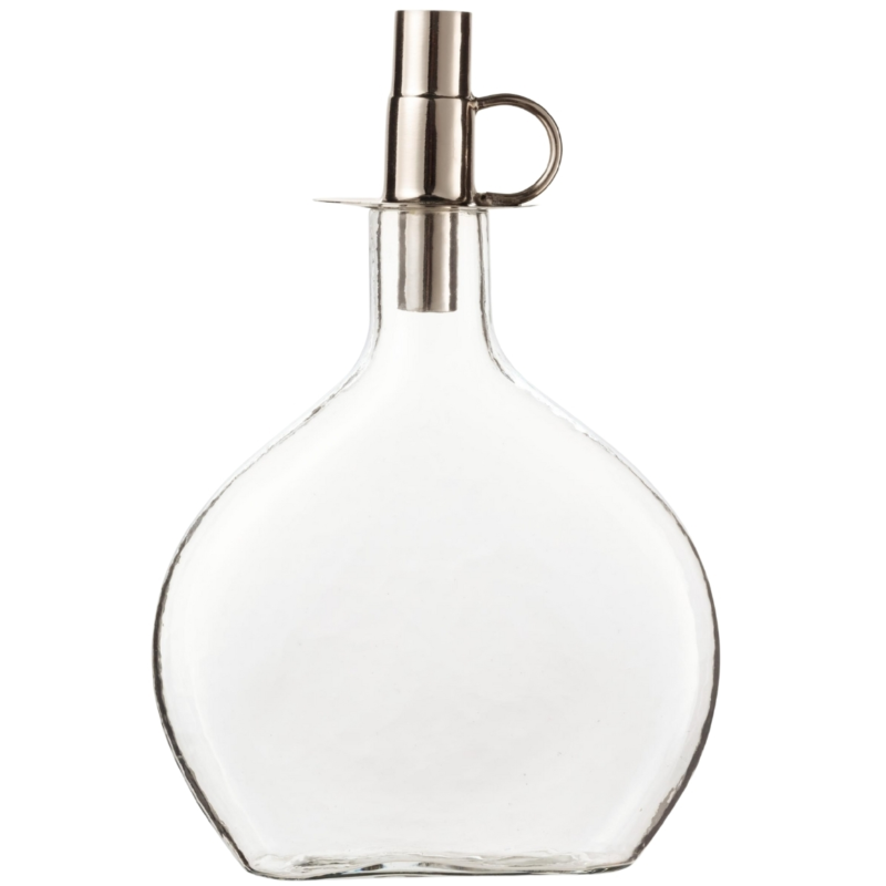 VTwonen kandelaar fles glas 27 cm