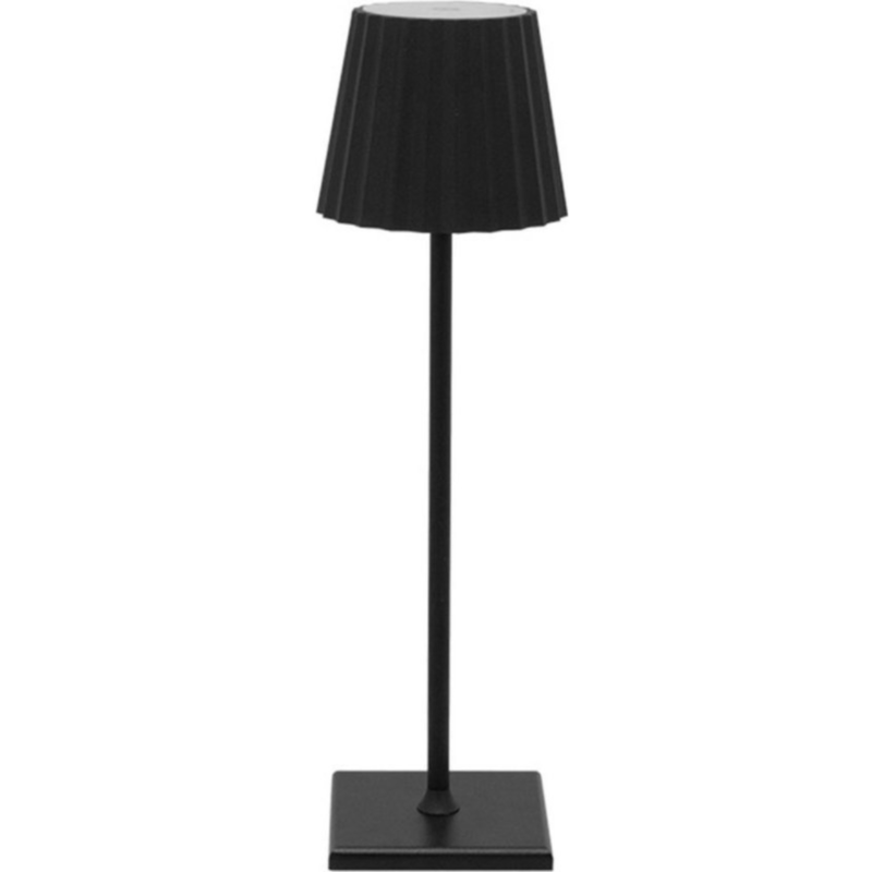 House of Nature tafellamp oplaadbaar LED zwart 38 cm