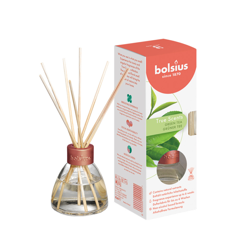 Bolsius Geurstokjes True Scents Green Tea 45 ml