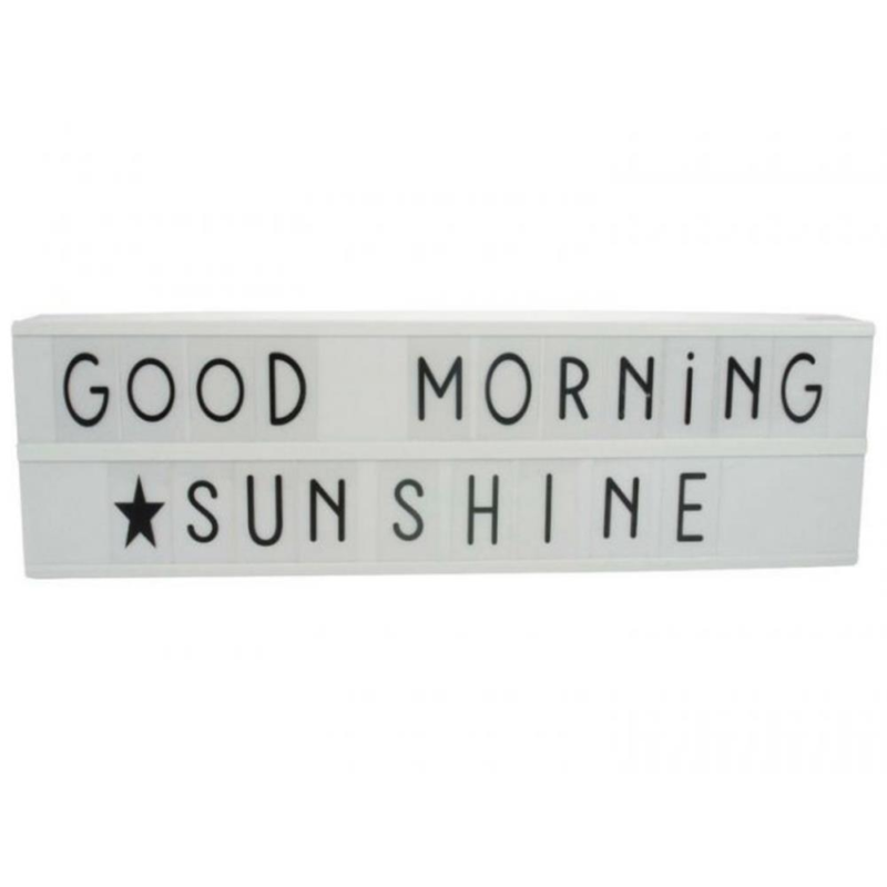 Gusta LED lightbox wit met 92 letters 50 cm