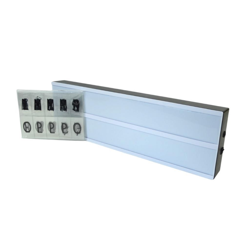 Gusta LED lightbox wit met 92 letters 50 cm