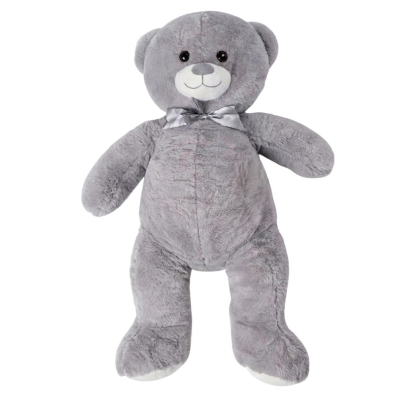 Knuffel beer XXL grijs 150 cm