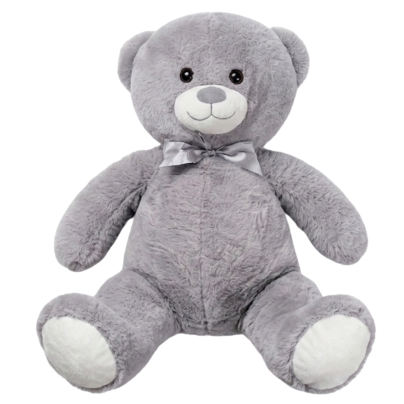 Knuffel beer XXL grijs 150 cm