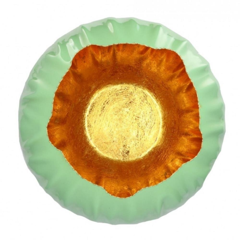 870728 Pot Marrakech mintgroen koperkleurig 50 cm