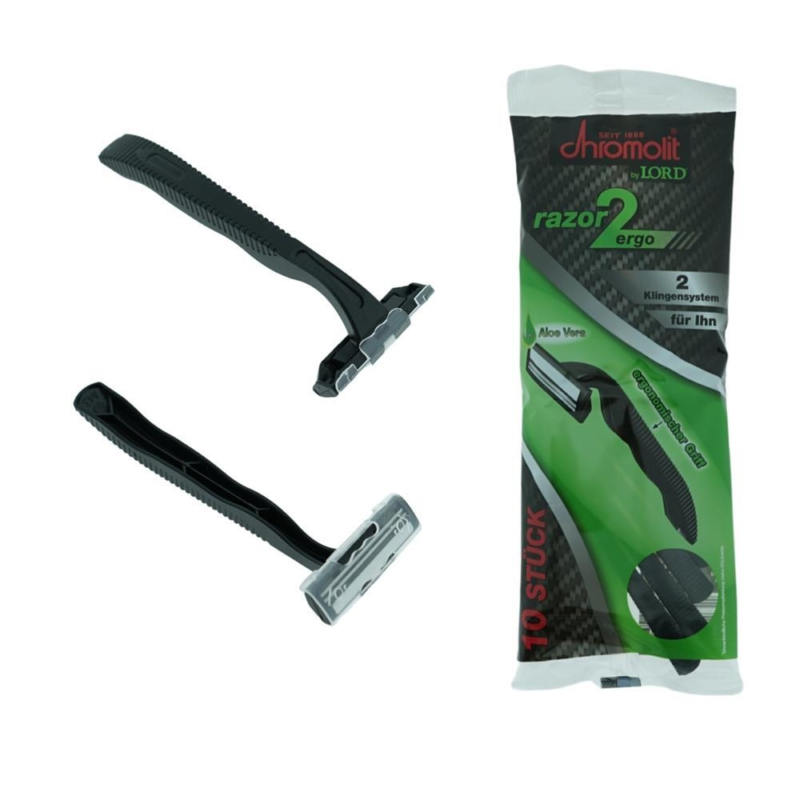 Chromolit wegwerp scheermesjes 10,5 cm 10 stuks