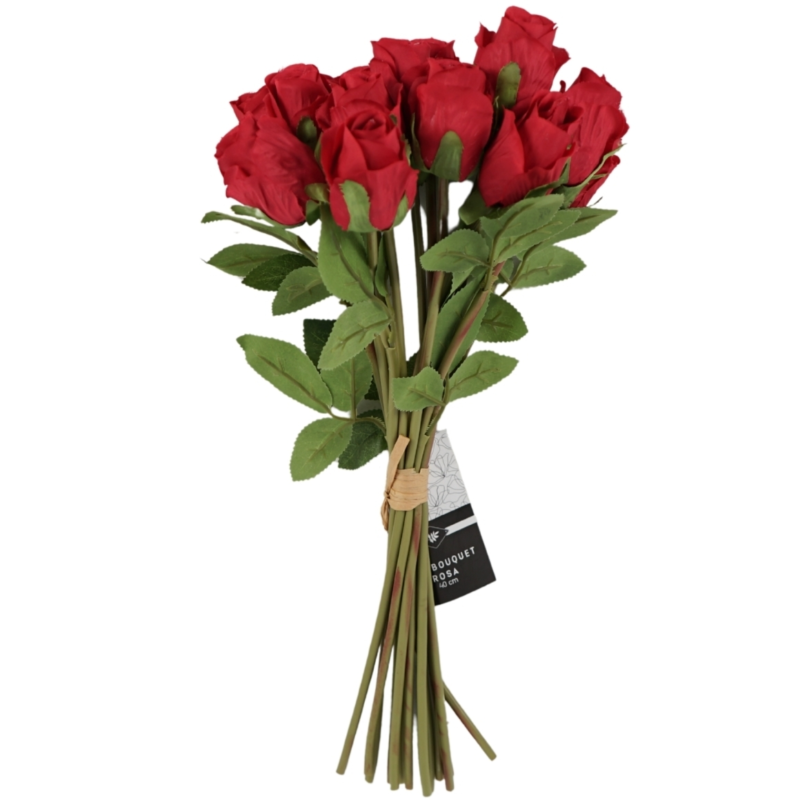 Kunstboeket rozen 40 cm 4 assorti