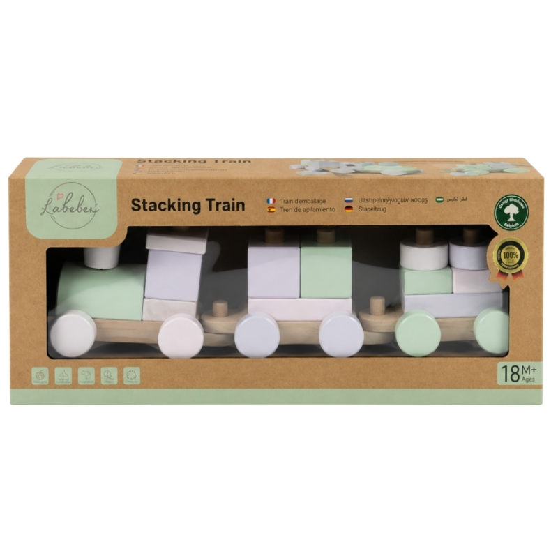 Liebelini houten treinset pastel 40 cm