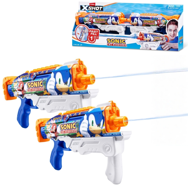 Zuru Xshot skins Sonic waterpistool 34 cm 2 stuks