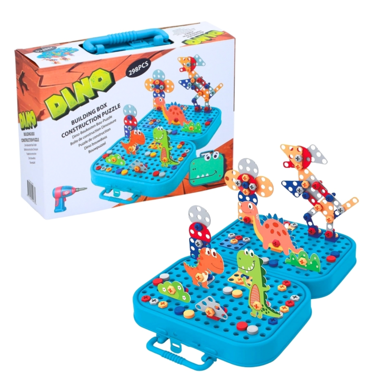 Baukasten-Set im Koffer Dino 298-teilig