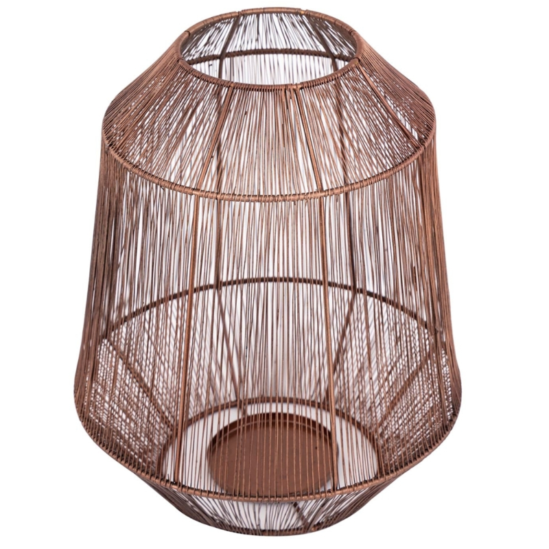 PTMD windlicht Justy S koperkleurig 27 cm