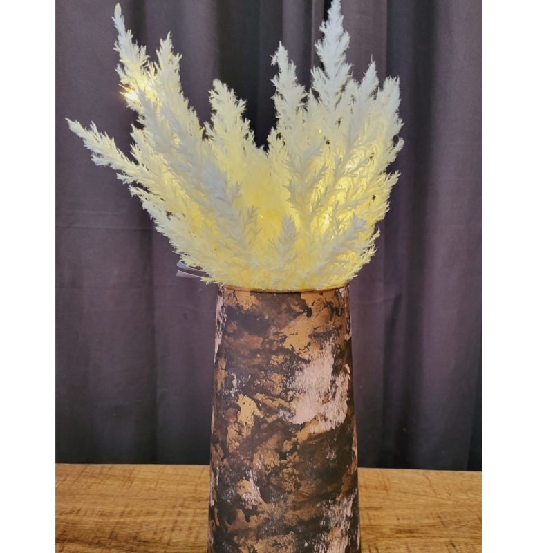 Countryfield Kunsttak Astilbe LED op batterij crème 90 cm