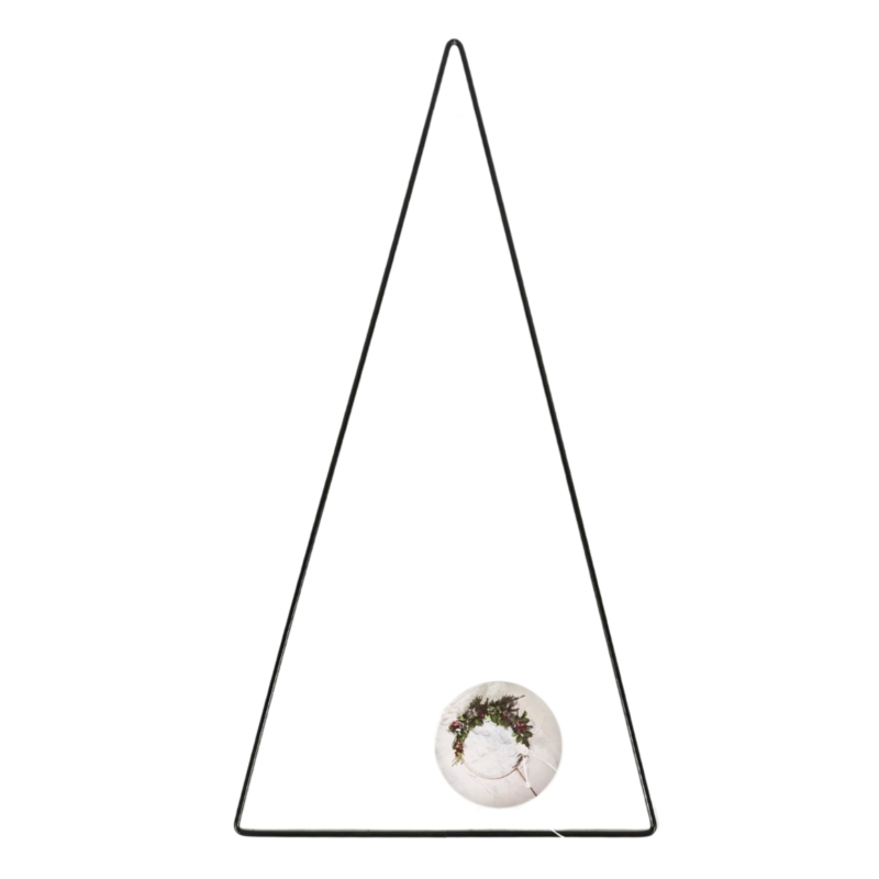 Decoratie boom metaal zwart 39 cm