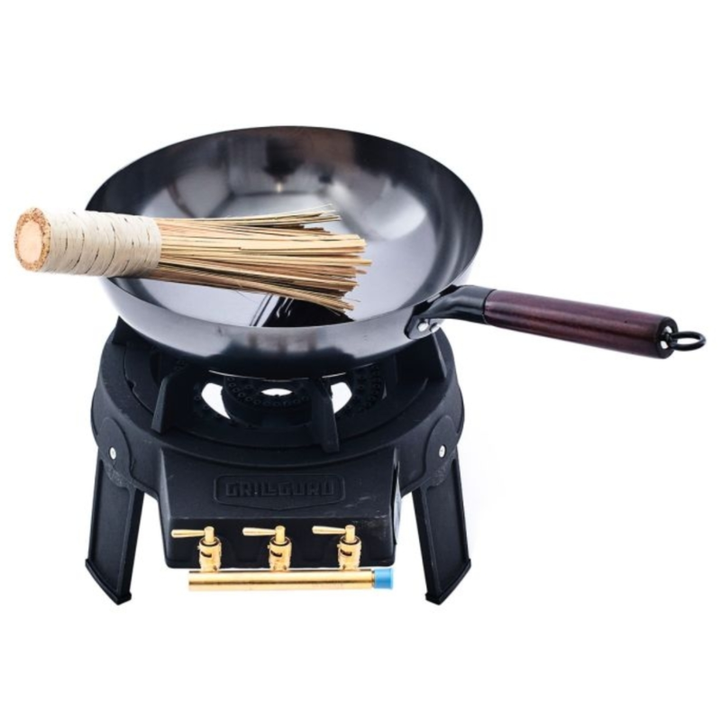 (R) Grill Guru Easy Asia burner met wok