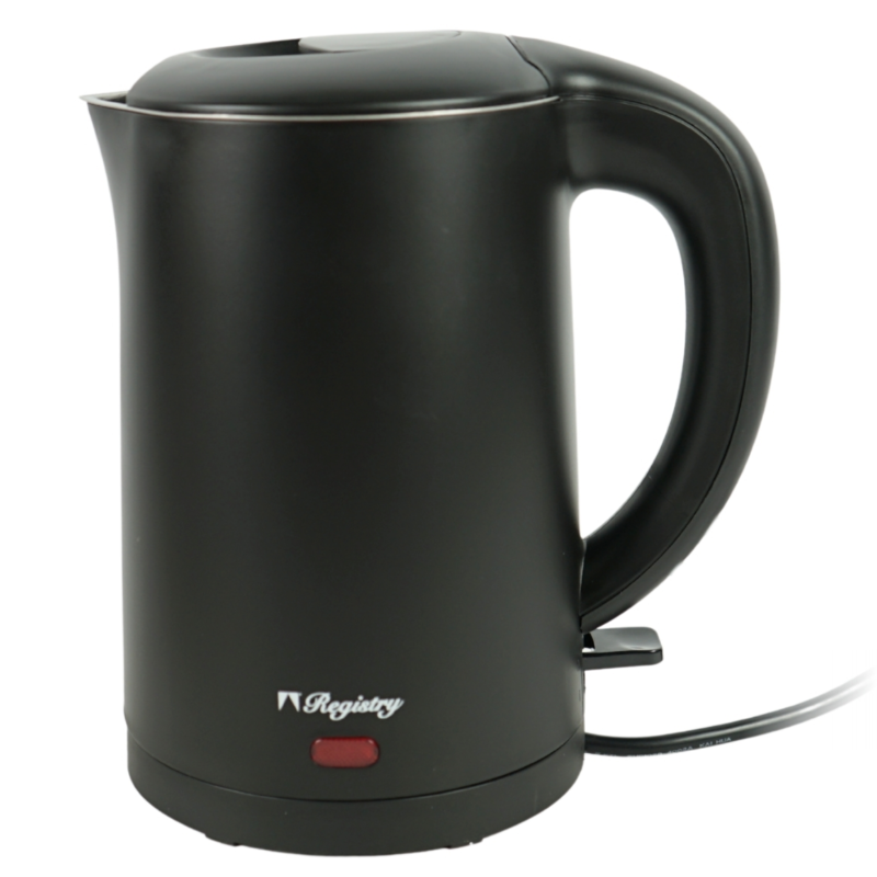 Registry Wasserkocher schwarz 1 L 1000 Watt