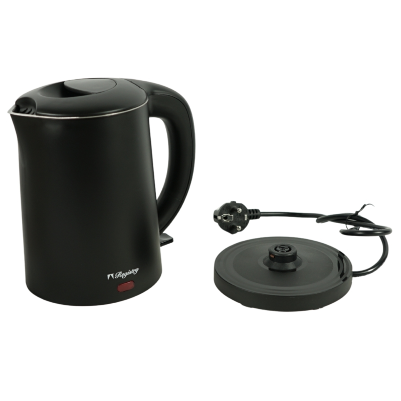 Registry Wasserkocher schwarz 1 L 1000 Watt