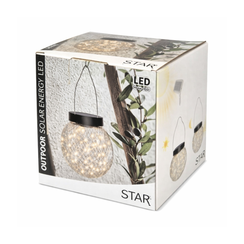 Solar LED lamp outdoor op batterij 12 cm