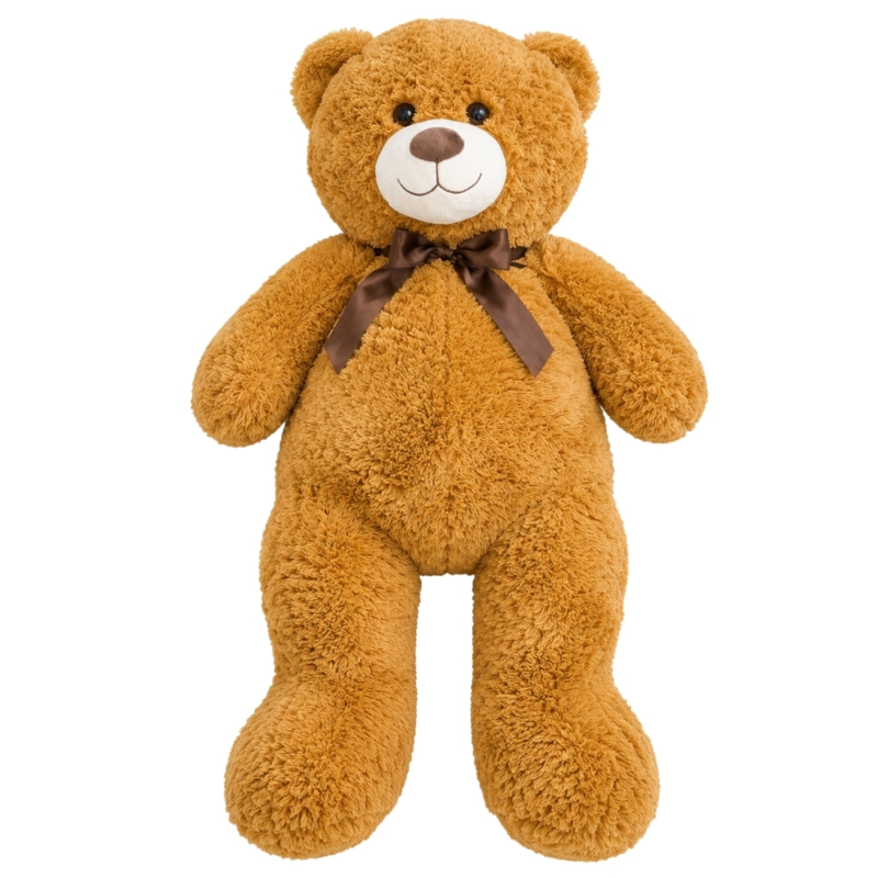Knuffel beer licht bruin 100 cm