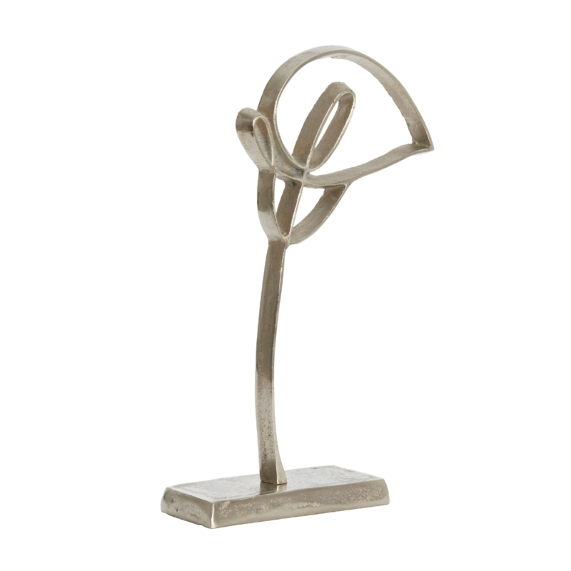 Light & Living beeld Calla nikkelkleurig 38 cm