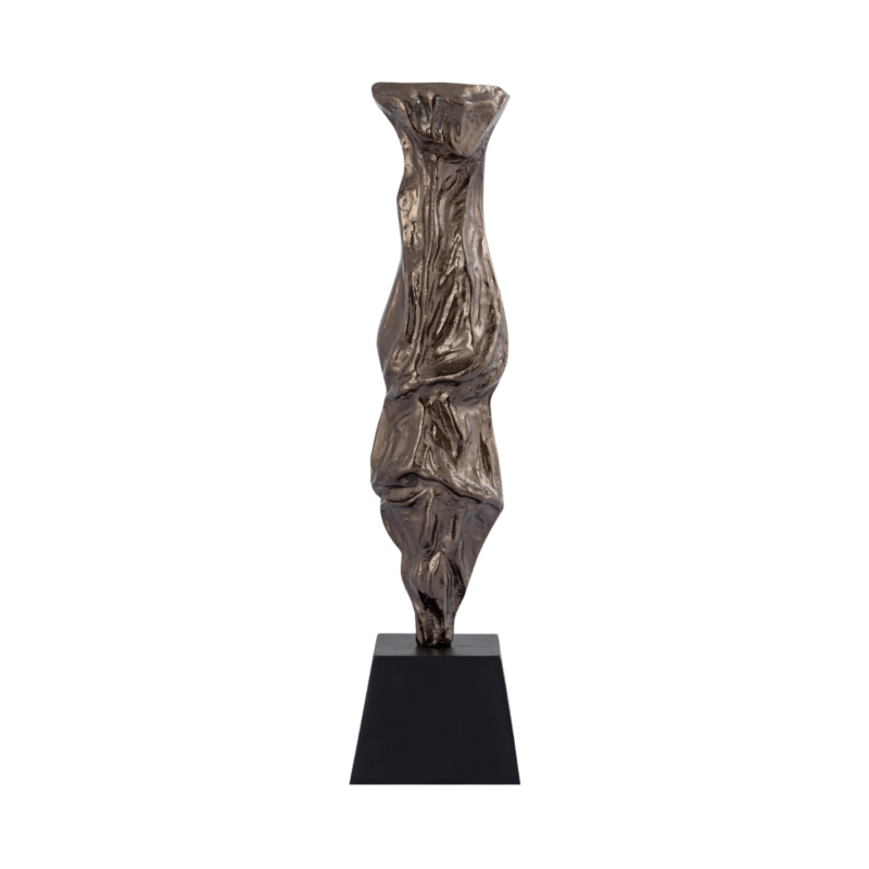 PTMD kandelaar Fleure aluminium bronskleurig S 62 cm