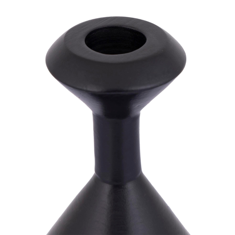 PTMD kandelaar Yanou L aluminium zwart 29 cm
