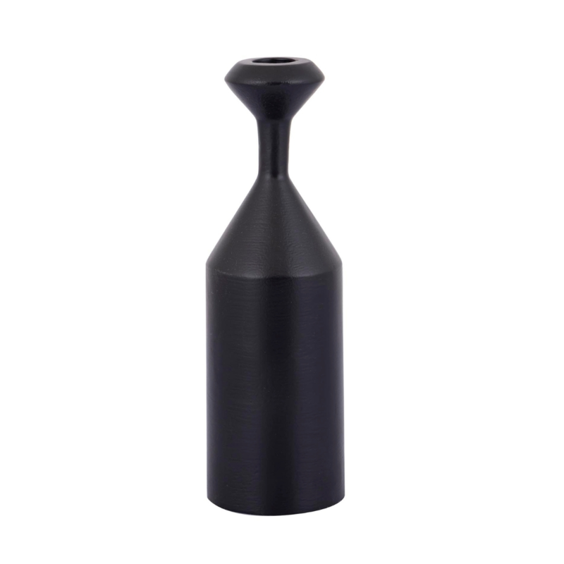 PTMD kandelaar Yanou S aluminium zwart 23 cm