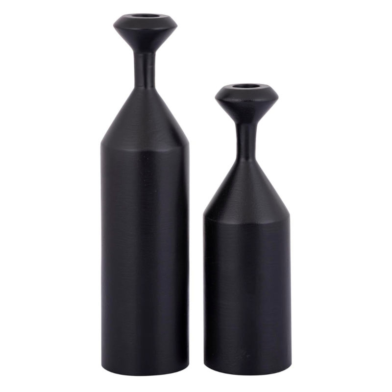 PTMD kandelaar Yanou S aluminium zwart 23 cm