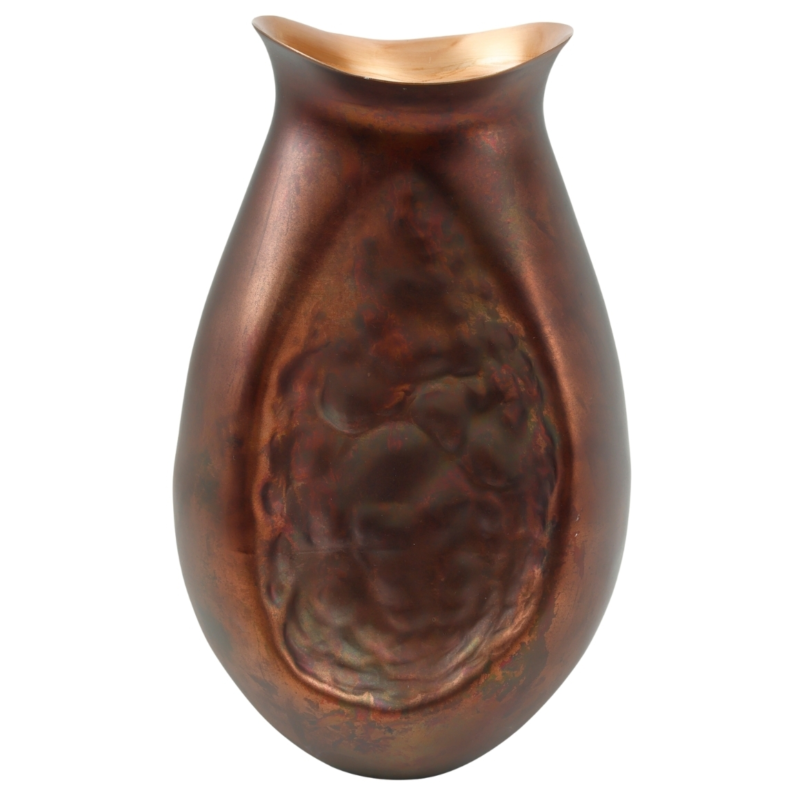 PTMD bloempot Yinna koperkleurig 38 cm
