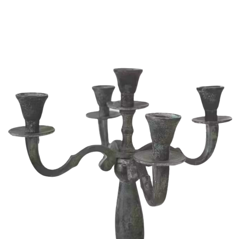 Kandelaar Classic aluminium antiek look 40 cm