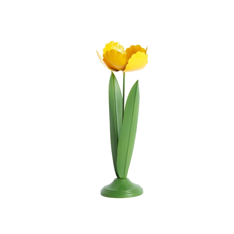 Light & Living theelichthouder Alfori groen geel 35 cm