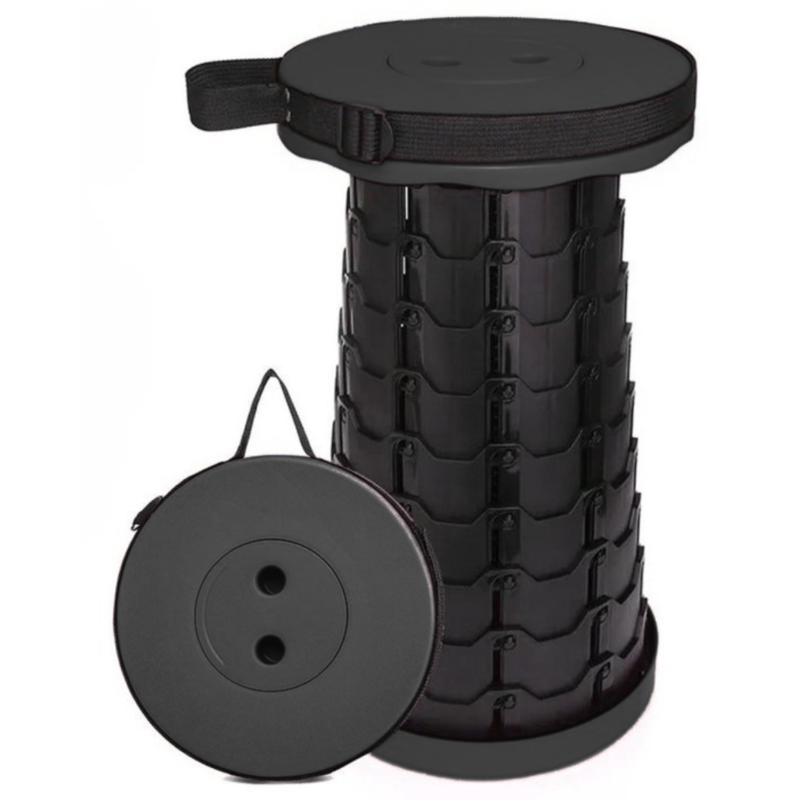 Big Dean opvouwbare kruk zwart 45 cm