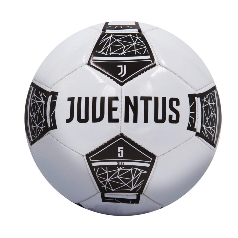 Voetbal Juventus wit/zwart maat 5