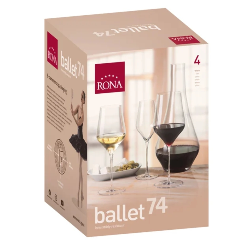 Rona wijnglazen 740 ml 4 stuks