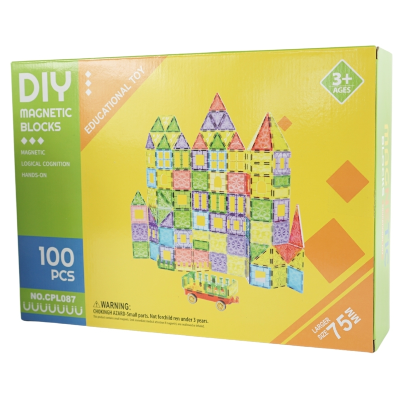 Magnetische bouwstenen 100-delig