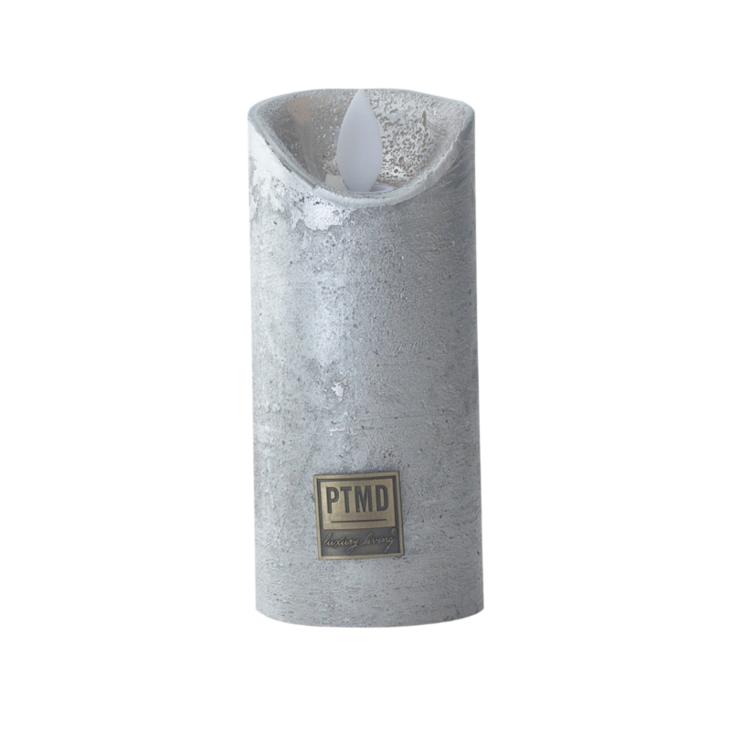 PTMD LED stompkaars op batterij XS zilverkleurig 5,5 x 12,5 cm