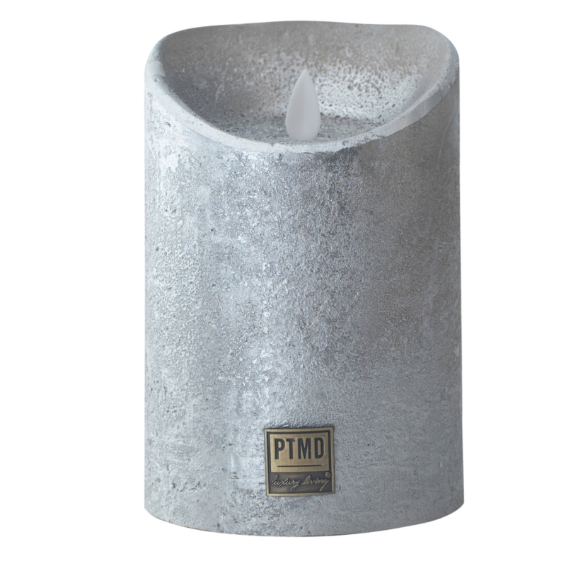 PTMD LED stompkaars op batterij L zilverkleurig 10 x 15 cm