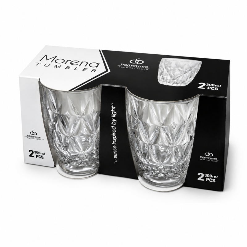 Homeware Morena drinkglas 300 ml set van 2