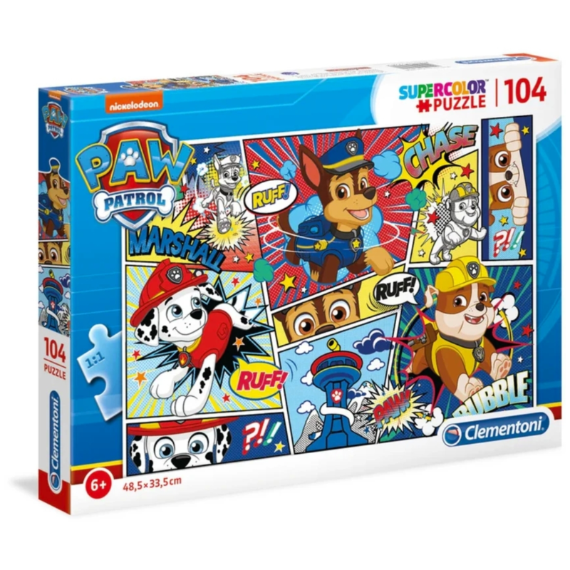 Paw Patrol stripboek puzzel 104 stukjes