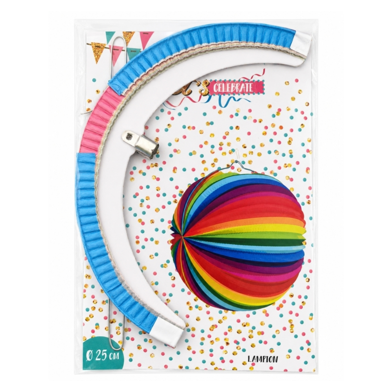 Lampion Rainbow papier 25 cm