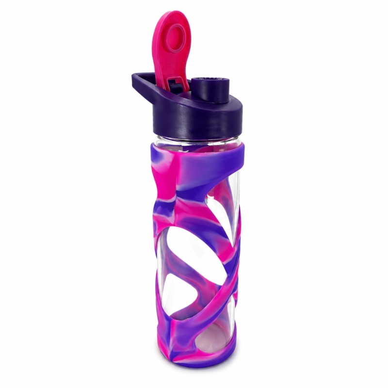 Green Canteen drinkfles Flip Cap glas paars/roze 561 ml