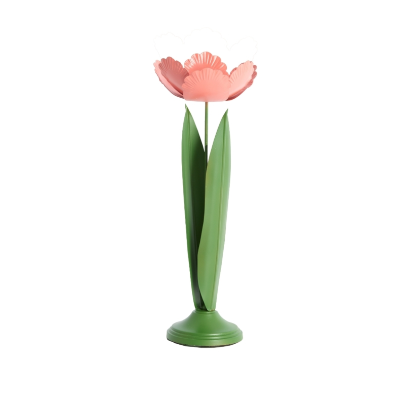 Light & Living Teelichthalter Alfori grun rosa 35 cm